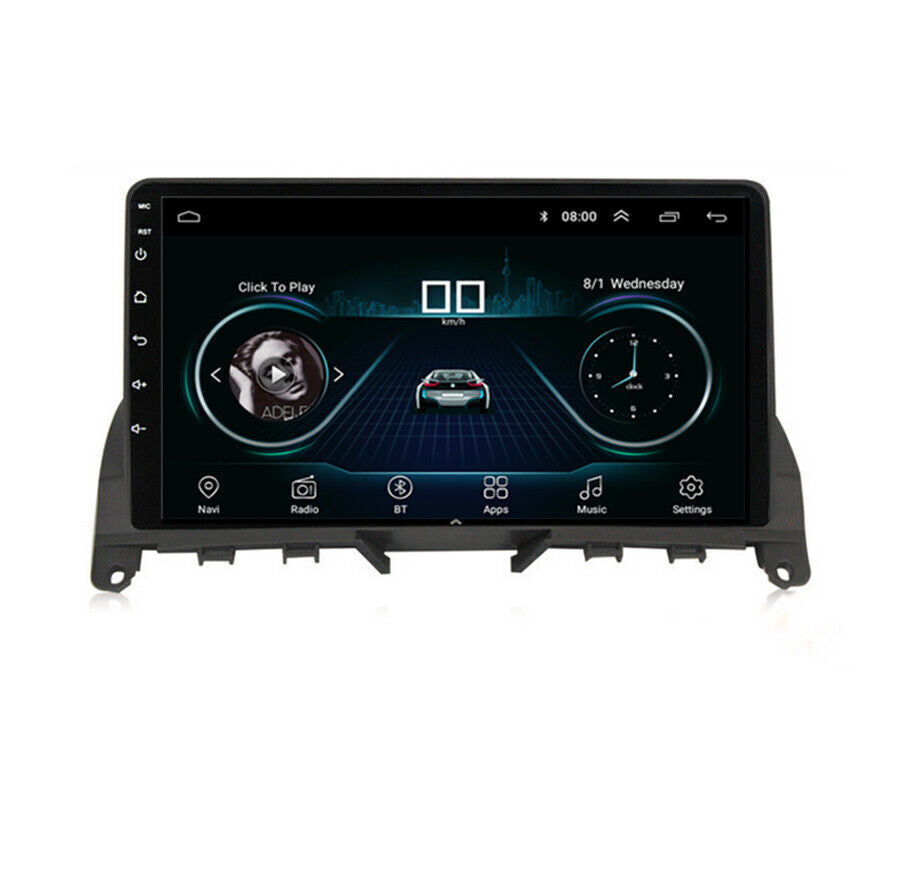 9 Stereo Radio GPS Nav for Mercedes C200 C250 C300 C350 C63 W204 S204 2007-2010