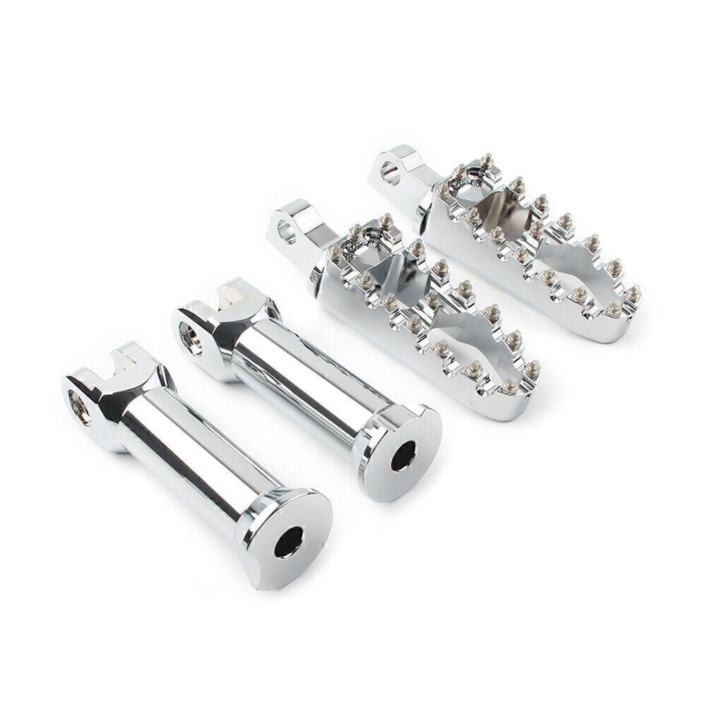 Chrome Footpegs Mount Assembly for Harley Softail Slim Fat Bob Low Rider 18-2020