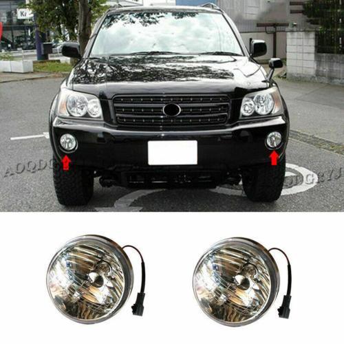 for Toyota Highlander 2001-2003 Front Bumper Fog Lights DRL Lamp replace 2pcs