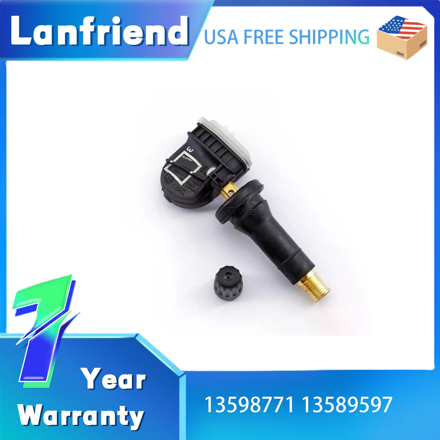 13598772 TPMS Sensor Fit for Chevy for Cadillac XTS AT Direct Pressure Monitoring