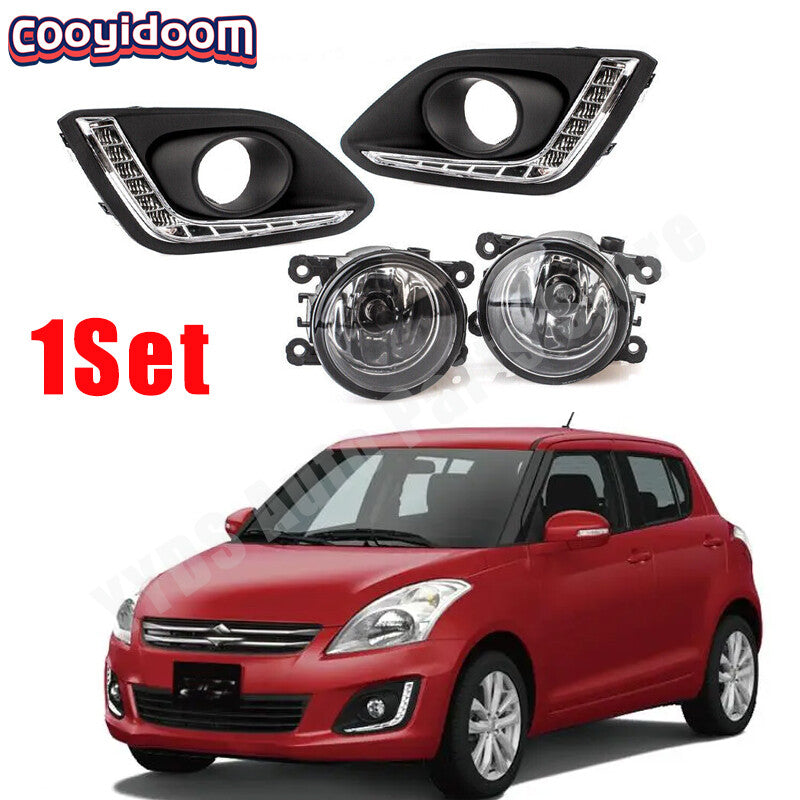LED DRL Front Driving Running Light Fog Lamp Cover For 2014-2016 for Suzuki for Swift