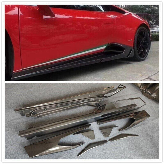 Suitable for LAMBORGHINI for HURACAN LP580 LP610 carbon fiber SIDESKIRTS side skirts M STY