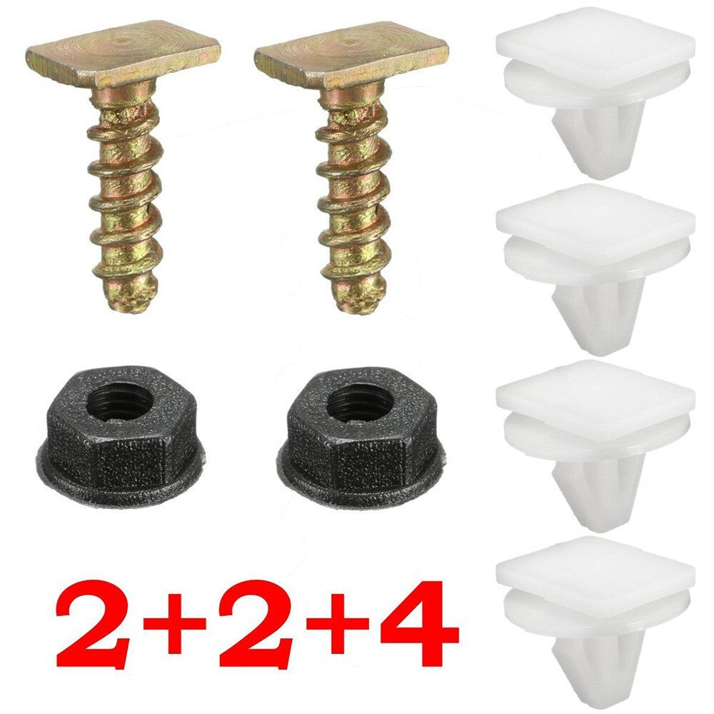 8pc Front Wheel Arch Trim Fastener Clips Screw Nut Bolt Set for Corsa