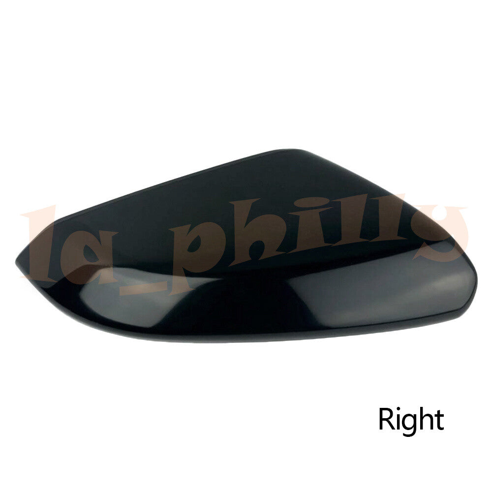 Fit for Honda for Civic 2016-20 Black Front LHRH Side Mirror Cover Trim Cap Plastic