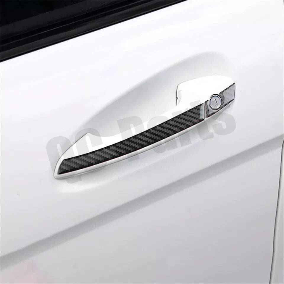 Carbon fiber door handle cover trim for Mercedes-Benz C-Class W204 2007-2014