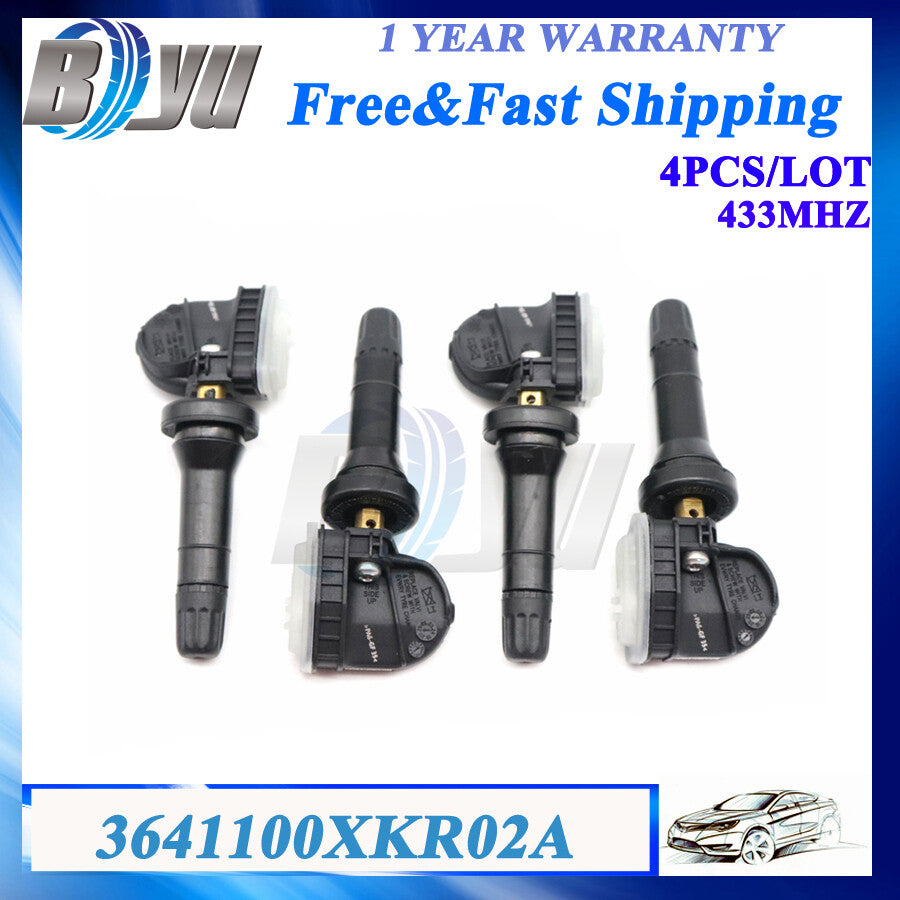 4x TPMS Tire Pressure Sensor 3641100XKR02A For 2019 GREAT WALL for HAVAL F7 H6