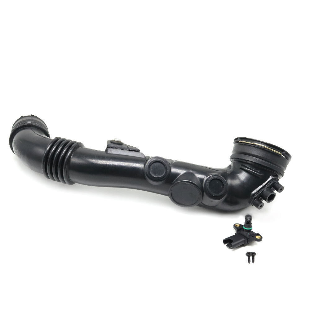 Intake manifold intercooler hose for BMW 135i/335i 2011-2013, black. 13717599294