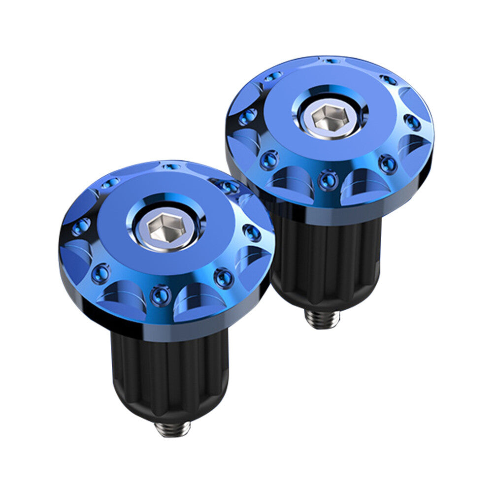 2x 7/8 Motor Dirt Bike Handlebar Grips Handle Bar End Cap Plugs Slider Blue