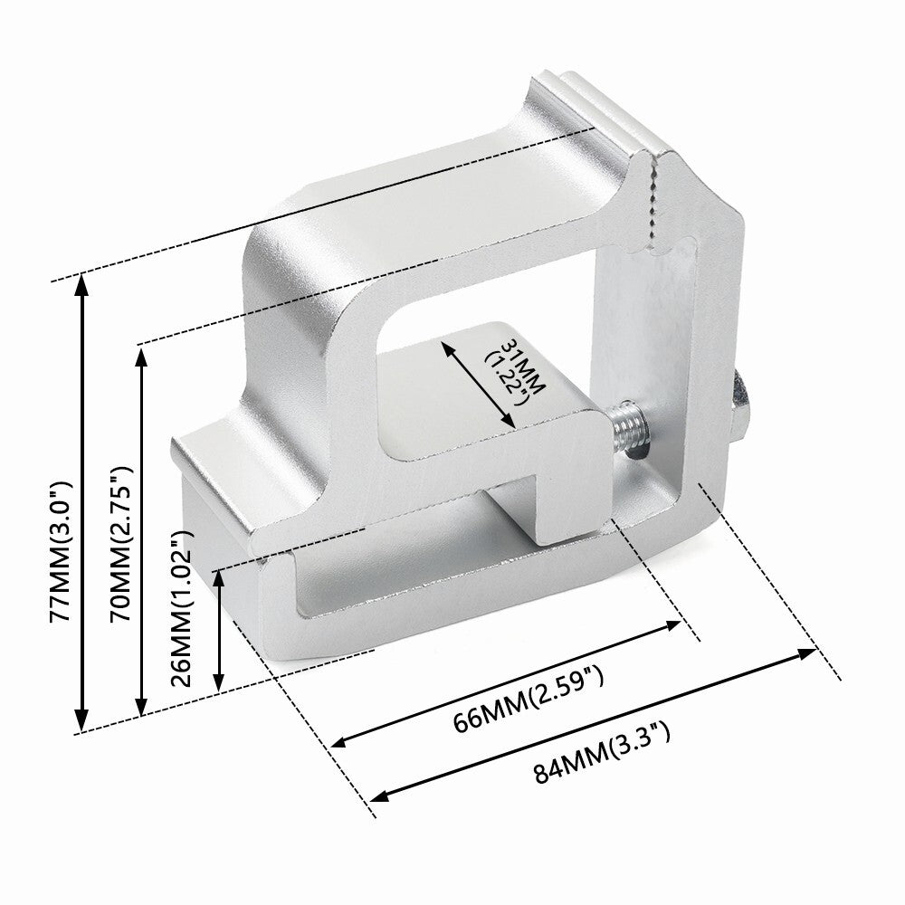 Silver Aluminum Truck Cap Topper Camper Shell Mounting Clamps Heavy Duty X1
