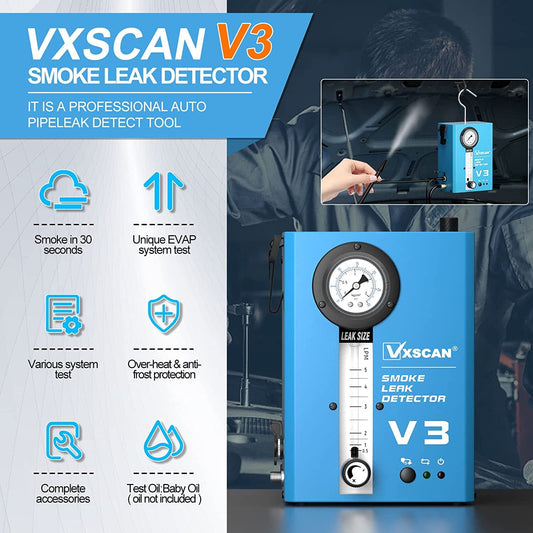 V3 Smoke Machine Automotive EVAP Vacuum Smoke Machine Diagnostic Leak Tester