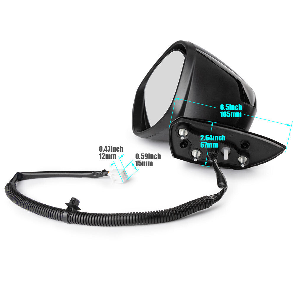 Left Driver Power Adjust Black Mirror HO1320350 for Honda for Civic 1.5L 2.0L 2022