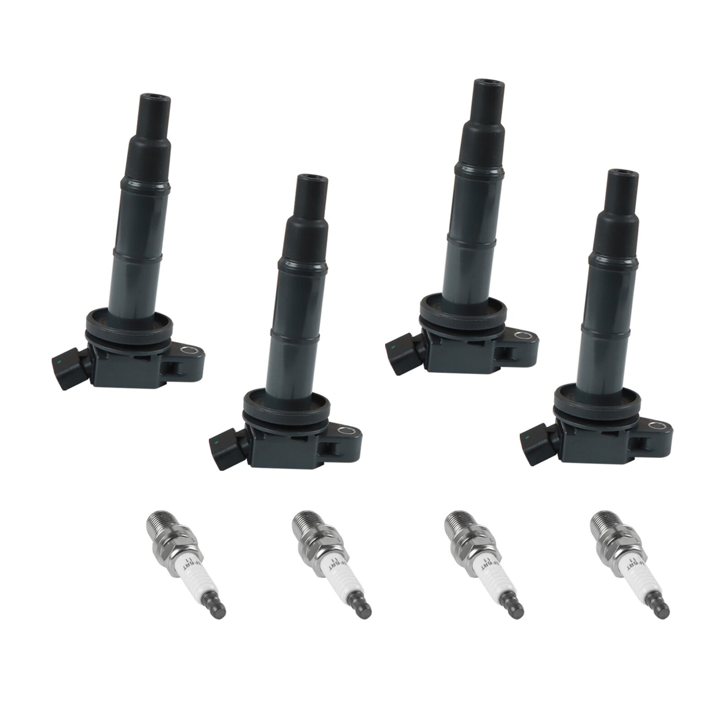 4 Ignition Coil  4 Platinum Spark Plug For 2002-2011 for Toyota for Camry 2.4L UF333