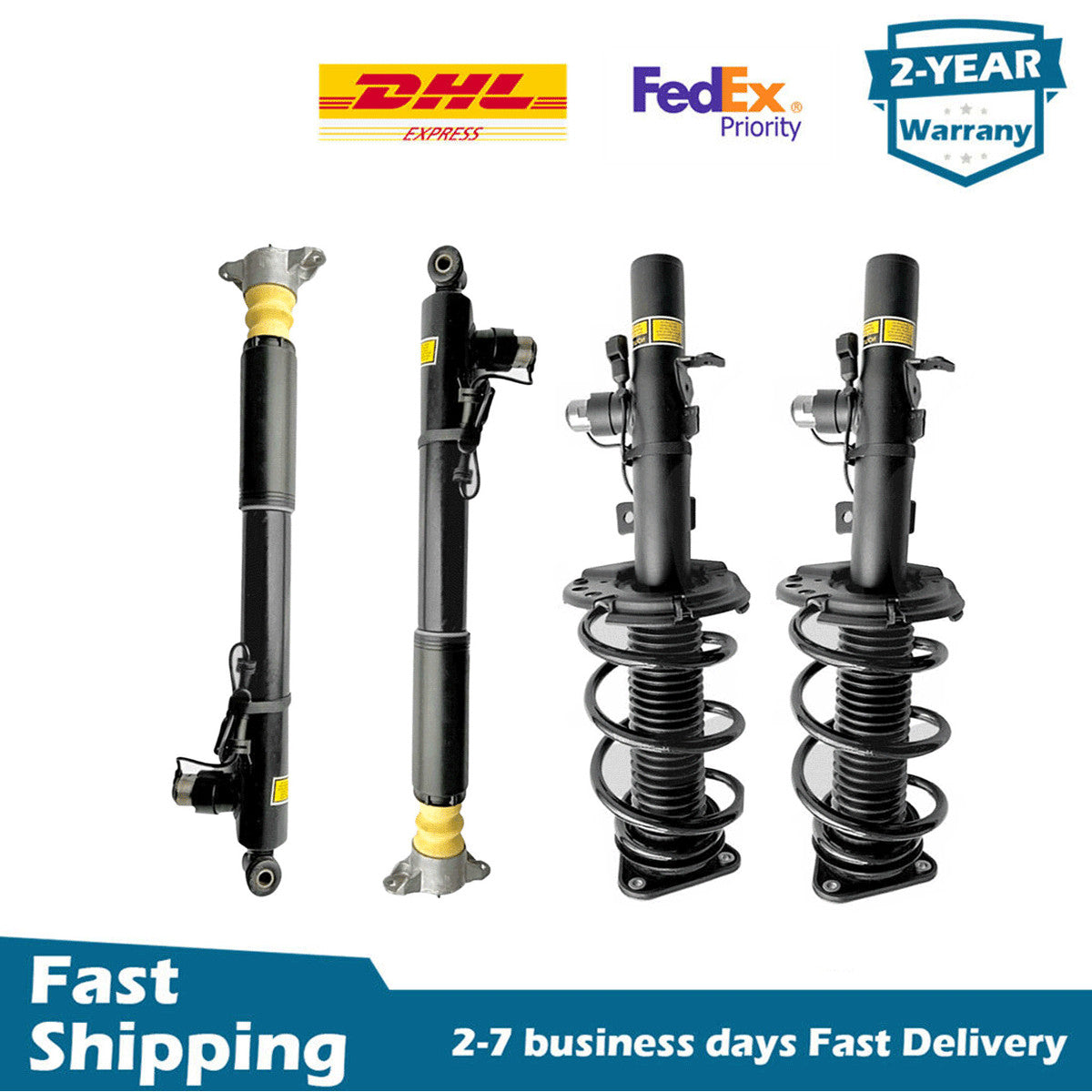 Full Set Shock Struts Assembly Electronic Fit 2015-2019 for Lincoln MKC EJ7Z18124M