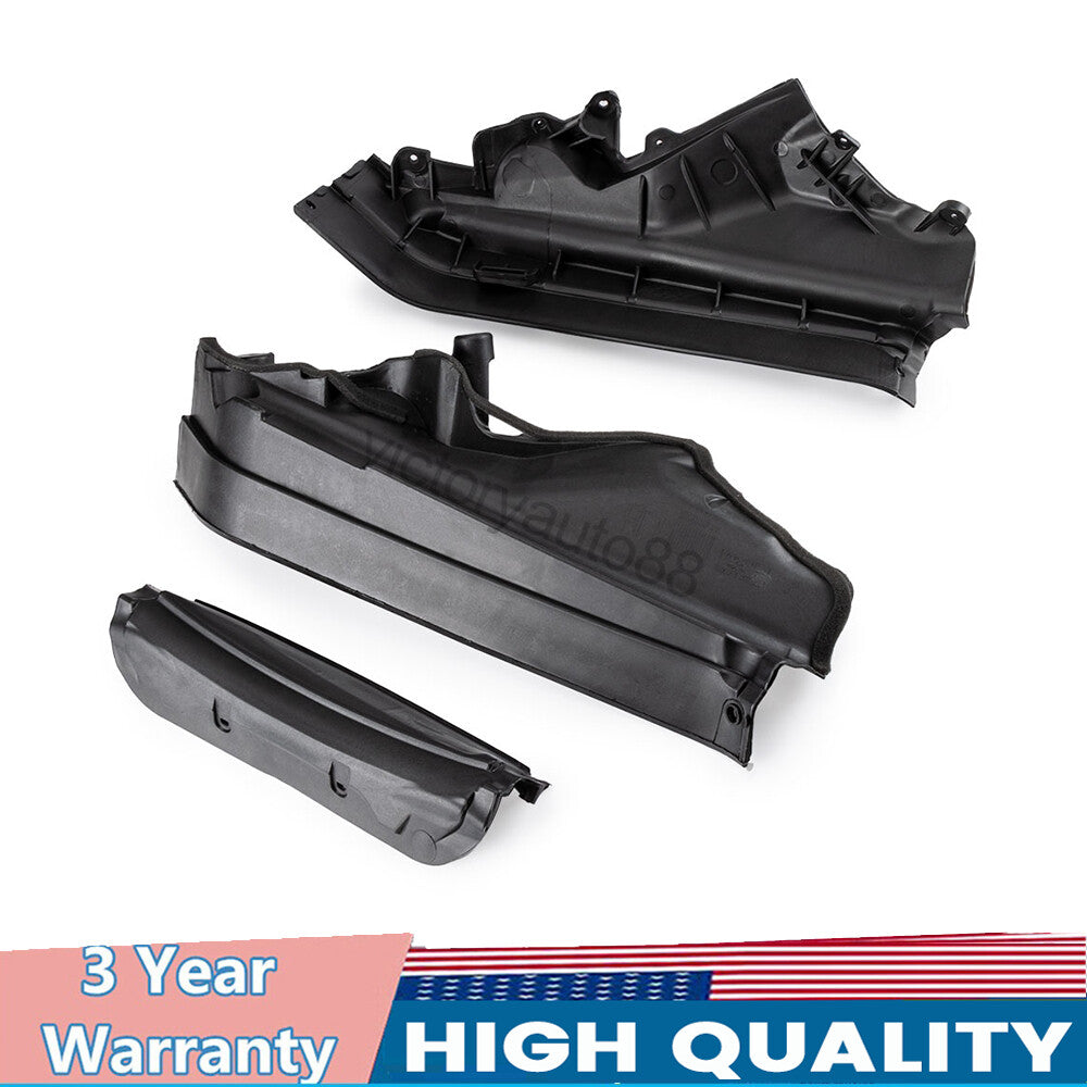 3-piece pack of upper engine partition panels for BMW X5 E70 2006-13.