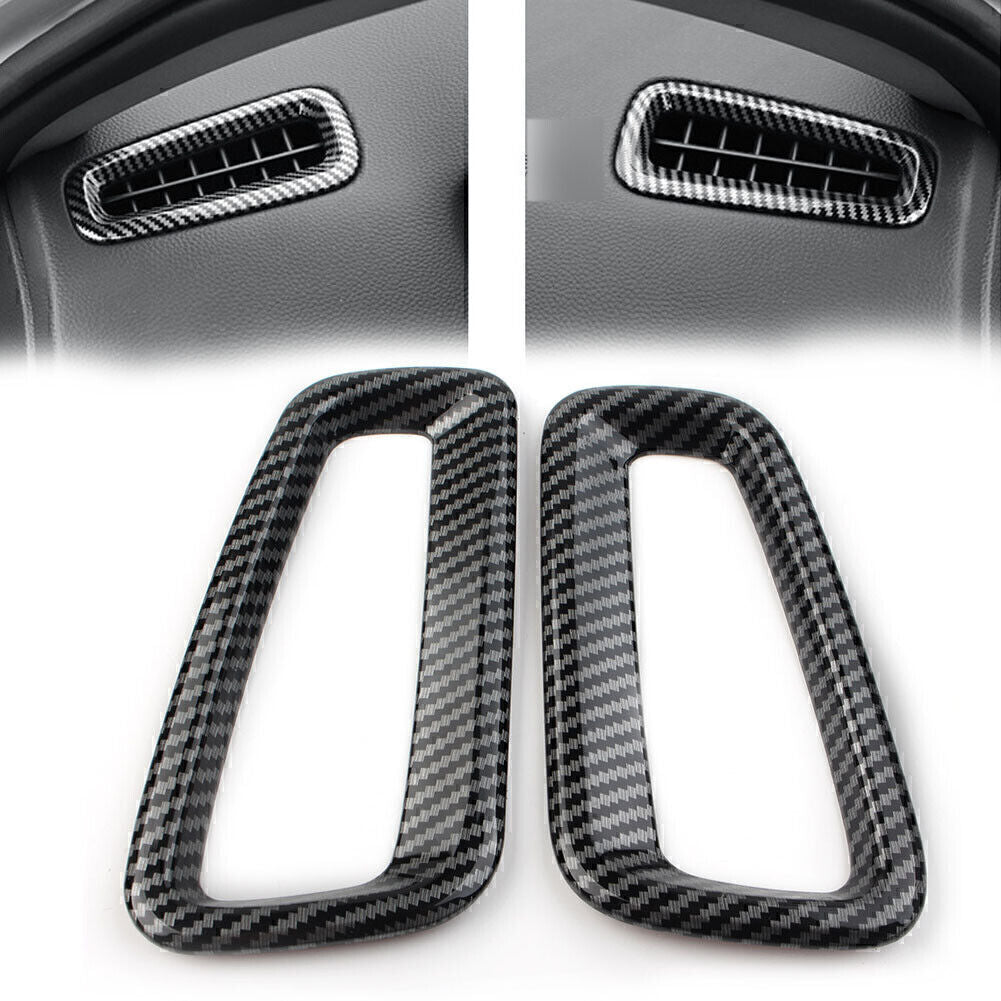 for Honda for Civic 11th 2022+ Carbon Fiber Look Dashboard Air Outlet Vent Cover L&R