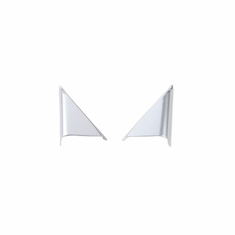 Matte Silver A Post Front Triangle Cover Trim 2PCS for Nissan Armada Y62 2017-20