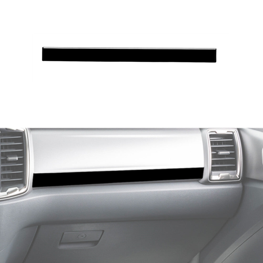 Glossy Black Passenger Dashboard Strip Cover Trim for Ford Ranger 2019-2022