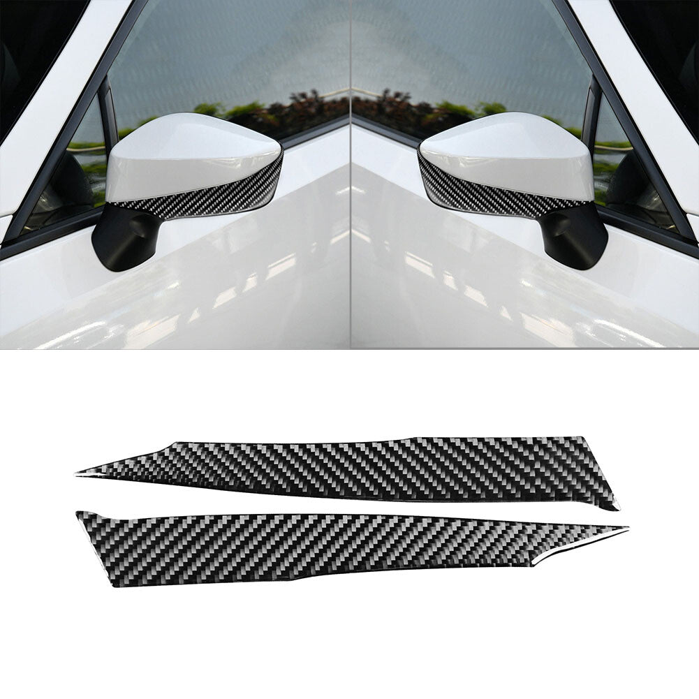 Carbon Fiber Rearview Mirror Cover Trim Strip for Toyota 86 for Subaru BRZ 2016-2020