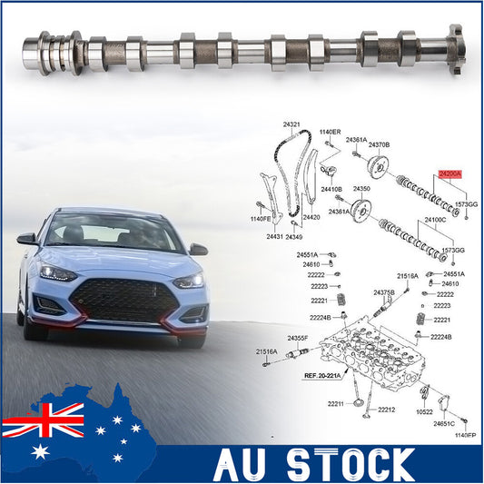 24200-2E084 Exhaust Camshaft 242002E074 For 2017-2021 for Hyundai for Elantra 2.0L AU