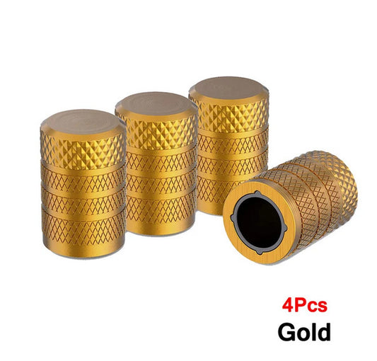 4-piece car tire valve cover rod air dust cover, dustproof and rustproof, red, suitable for Mazda and for Kia .