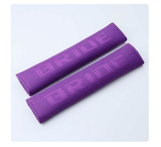 Car seatbelt cover, shoulder strap pad, purple, for brides, suitable for Mazda 2-piece set.