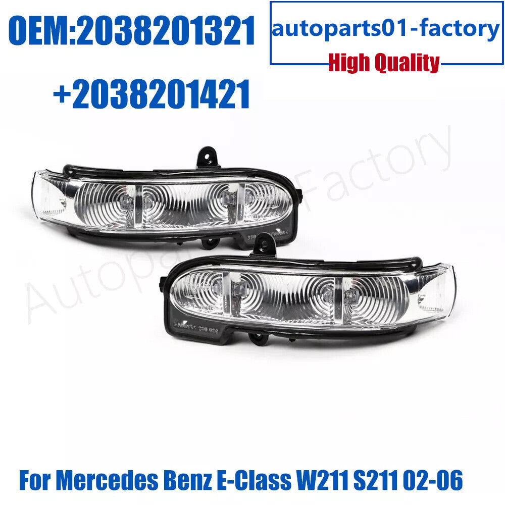 1Set L+R Side Mirror Turn Signal Light for Mercedes-Benz E-Class W211 S211 02-06