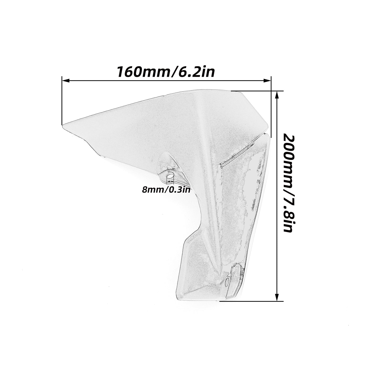 for BMW R1200GS LC/ADV 14-17 Dirt Bike Cockpit Fairing Covers Wind Deflector T