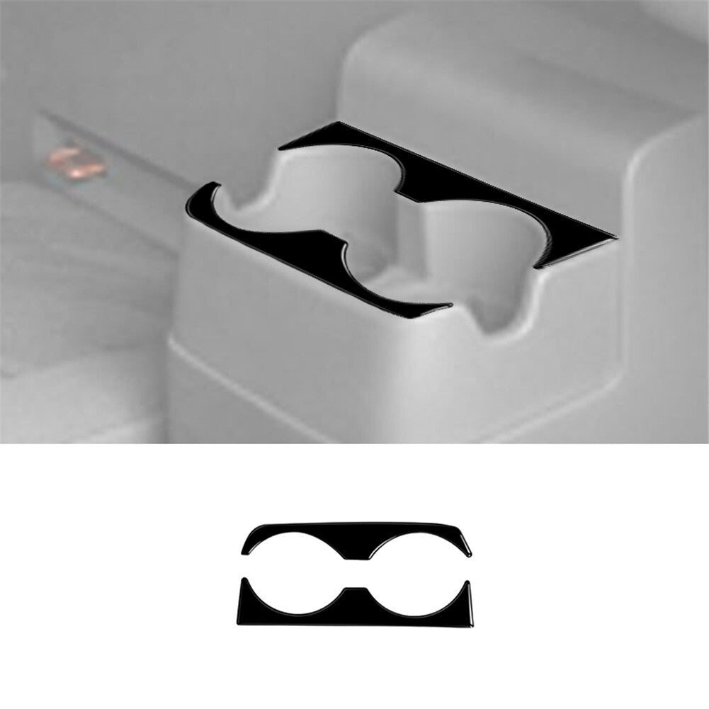 Gloss Black Rear Cup Holder (2DR) Cover For Colorado 2004-2012/ for canyon 2005-2012