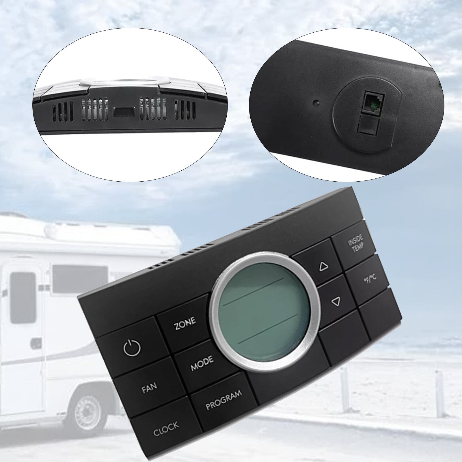 3314082.000 RV Multi-Zone Comfort Control Center II Thermostat Black 10-Button