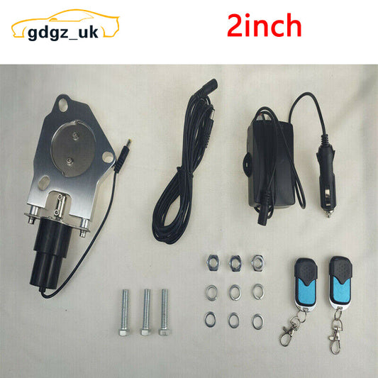 2 Electric Exhaust Control Vavle Motor Kit Stainless Headers  Remote Switch