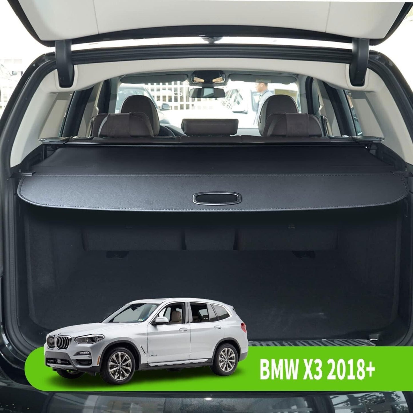 for BMW X3 2018-2023 Parcel Shelf Load Cargo Cover Luggage Black Blind Shield