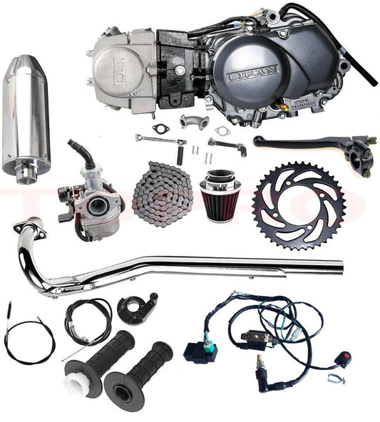 for Lifan 125cc Engine Motor Kit Kick Start For Dirt Bike 50cc 110cc 125cc 140cc SSR