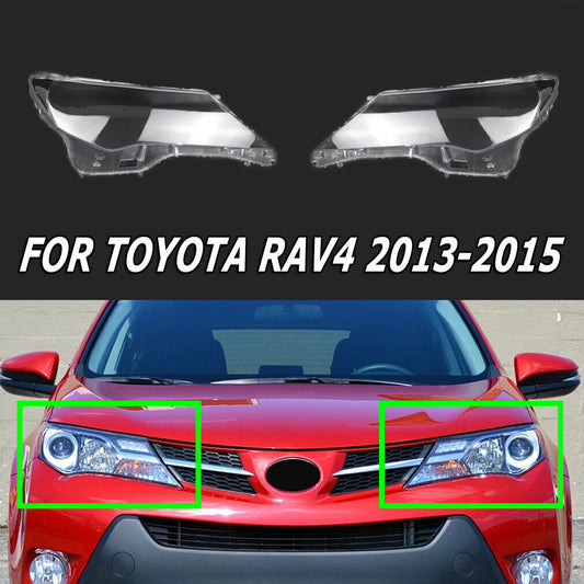 Headlight lens protector for Toyota RAV4 2013-2015 (transparent housing)