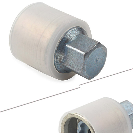 1x Locking Wheel Nut Key Bolt Letter V for Audi Chrome-molybdenum Steel Car