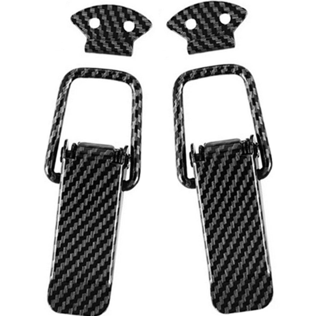 Car Truck Bumper Clip Security Hook Lock Fast Release Fastener Carbon Fiber Look