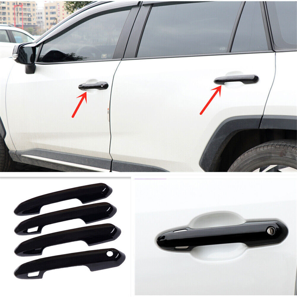 For 20-2024 for Toyota Highlander Bright Black Out Door Handles Cover Moulding Trim