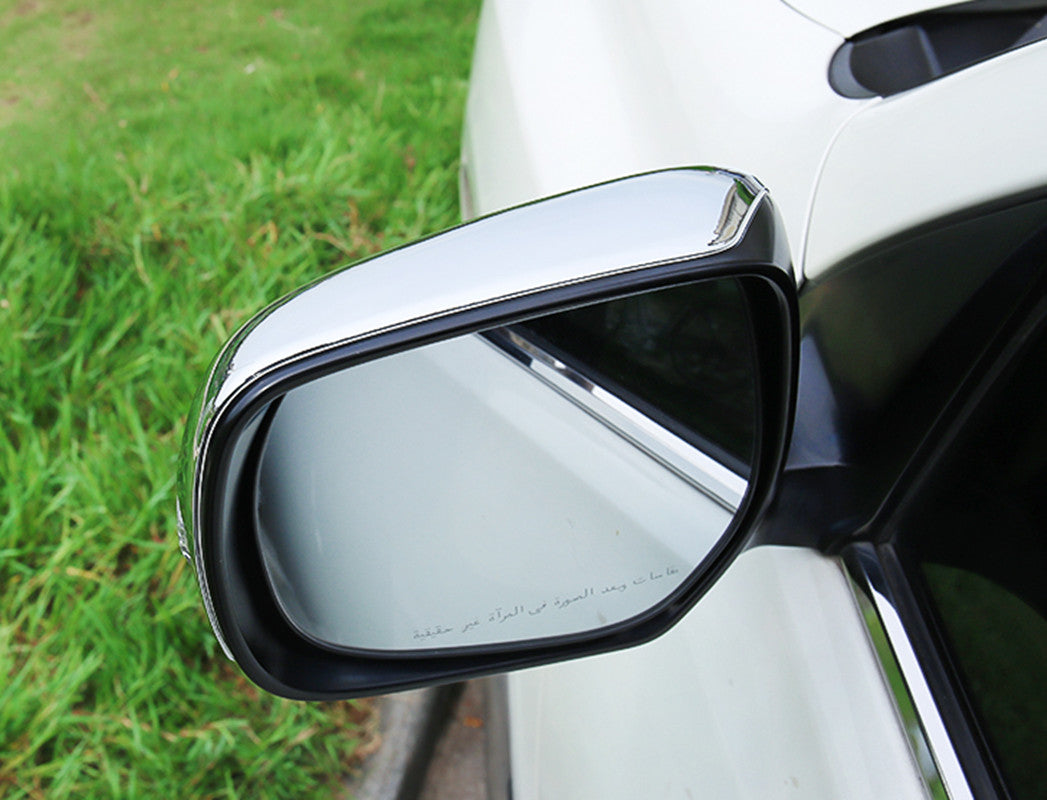 Silver Rearview Door Side Mirror Cover Trim for Toyota for Land Cruiser LC200 16-21