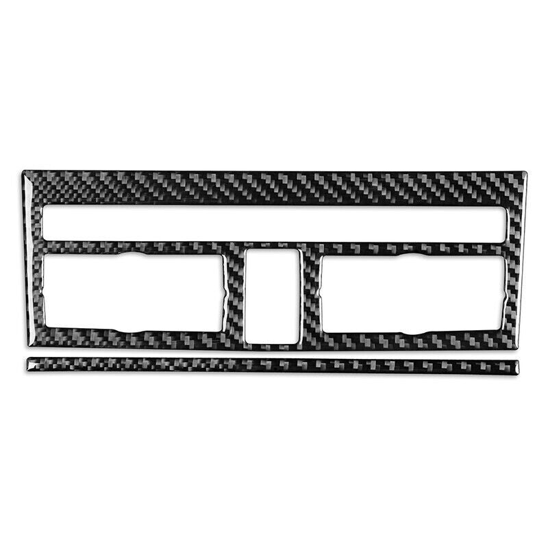 Real Carbon Fiber Car Air Conditioning Button Cover for Audi Q7 2005-2015 2PCS