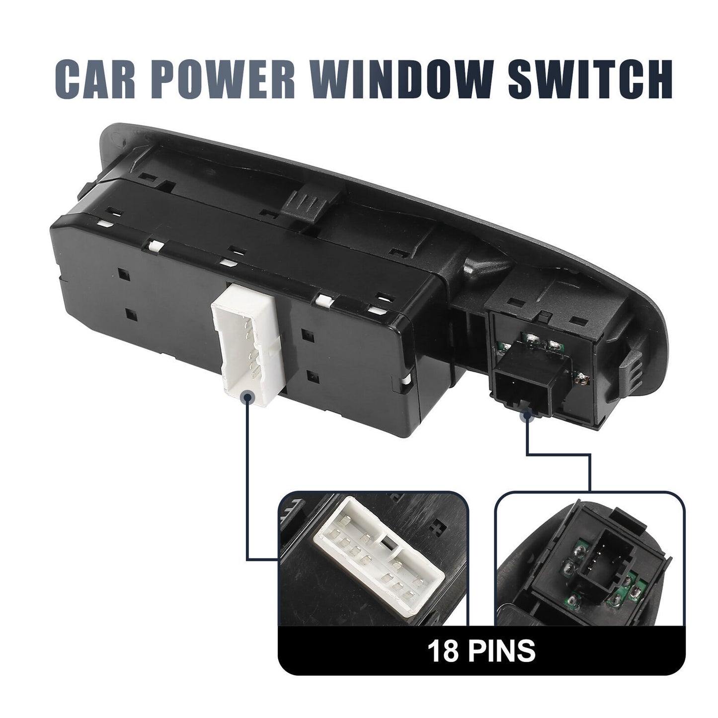 for Hyundai Accent MK II 1999-06 Master Power Window Switch 93570-25020 BLACK 1