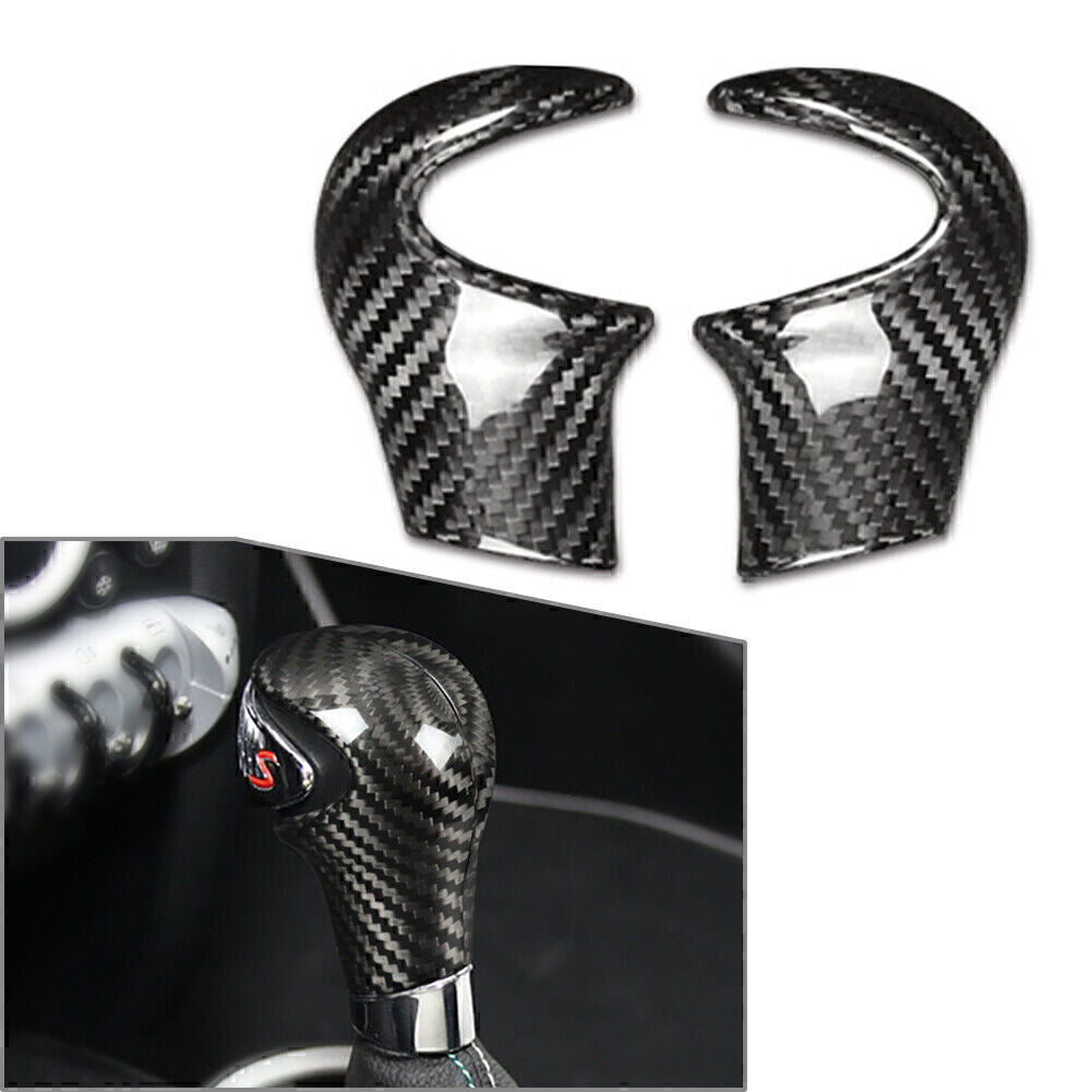 Schaltknauf Innenverkleidung Kohlefaser Schwarz f¨¹r for Mini Cooper R55 R56 R60