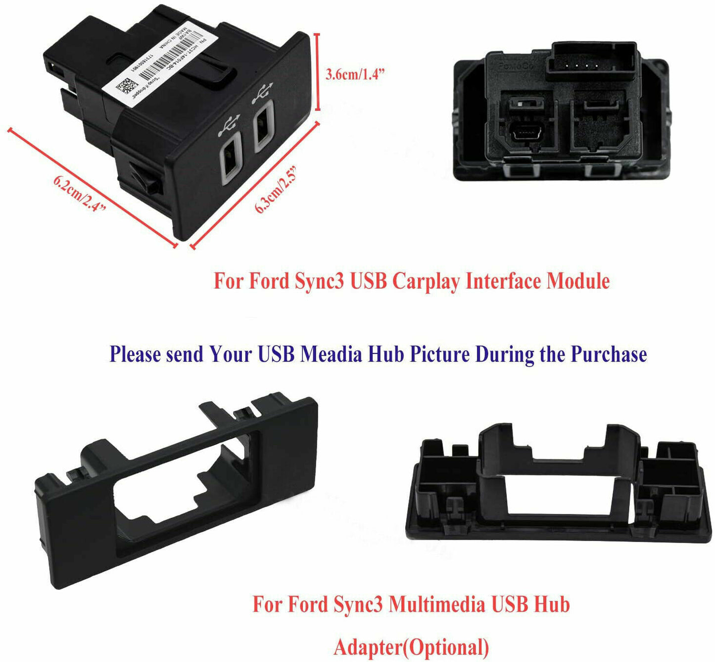Suitable for Ford Sync2 to Sync3 upgrade kit: SYNC3 USB GPS LVDS cable