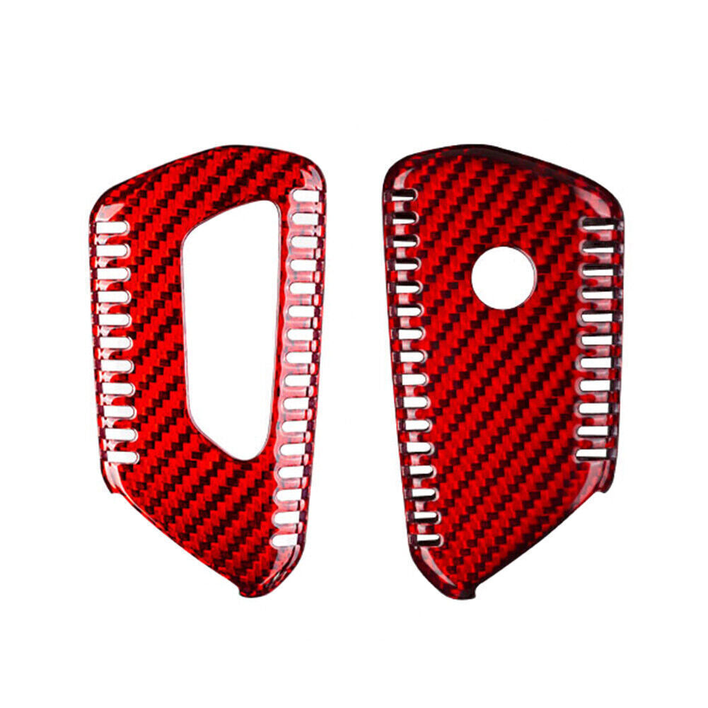 Schl¨¹ssel H¨¹lle Geh?use Case Ersatz Kohlefaser Rot f¨¹r for VW for Golf MK8 2020 2021