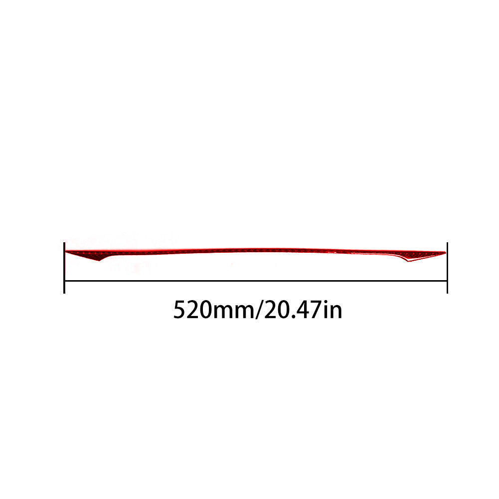 Red Carbon Fiber Center Display Decorative Cover Trim for Toyota for Camry 2007-2011