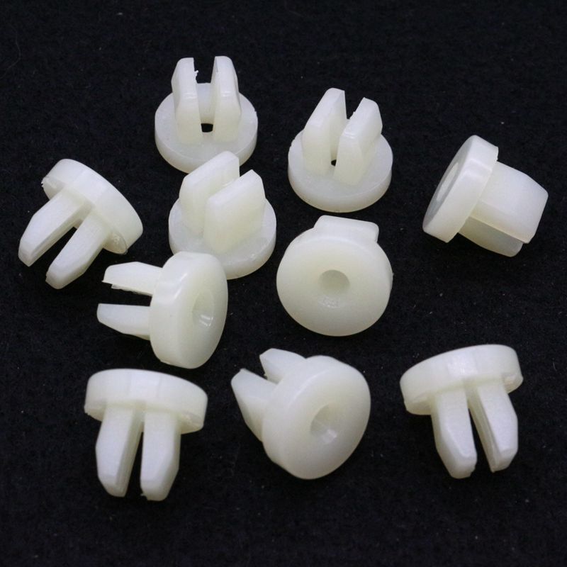 10-piece set of license plate round head nuts, screws, and cable clips for universal 378006