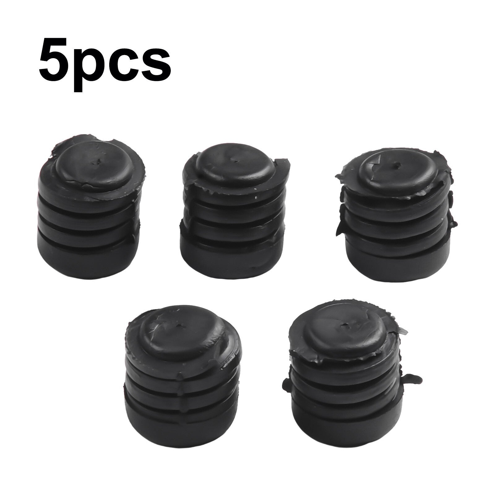 Premium Black Rubber Bonnet Buffer Hood Washer Bumper Parts for Nissan 5pcs Set