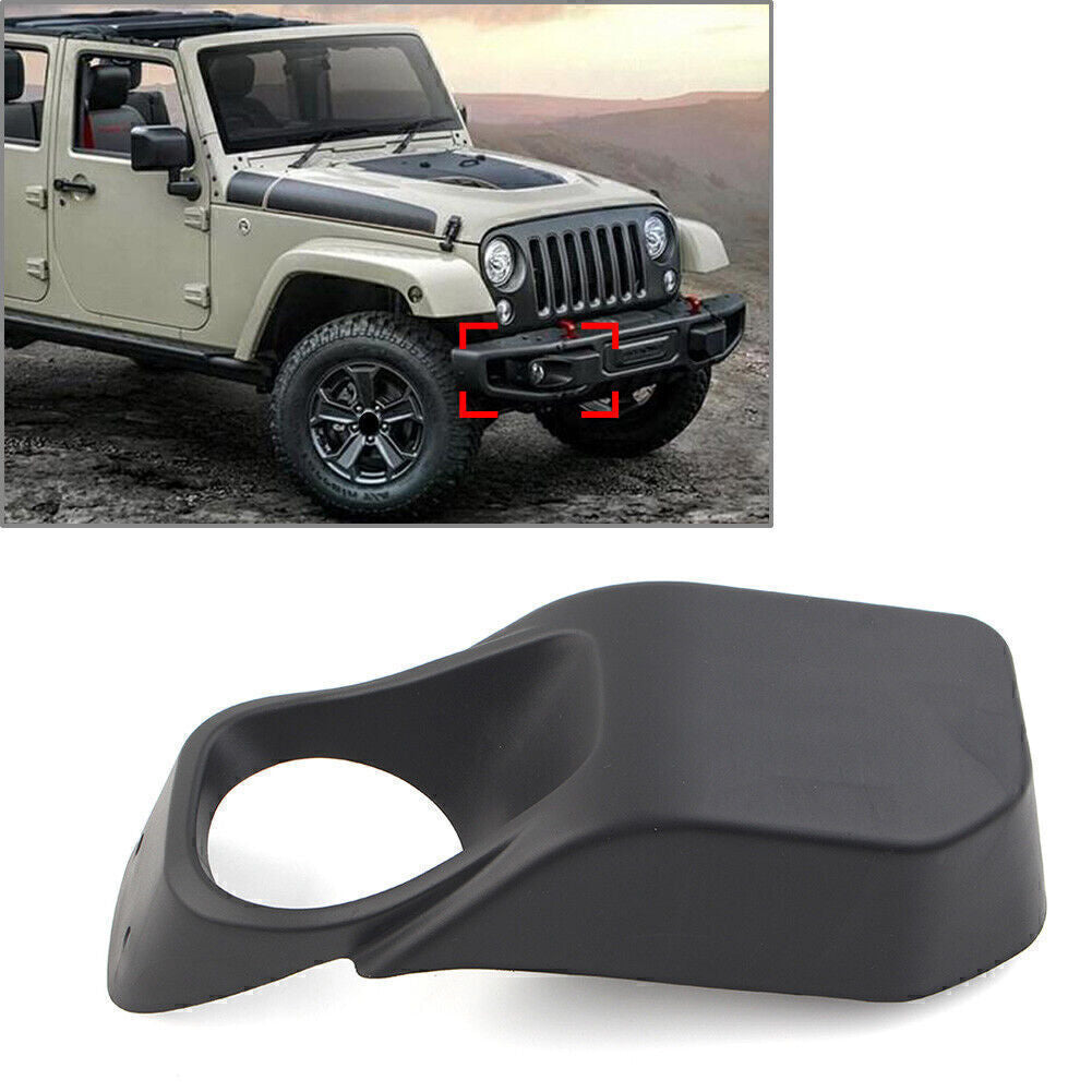 Right Side Front Bumpe Fog Light Lamp Bezels Cover For 2013-2017 for Jeep for Wrangler