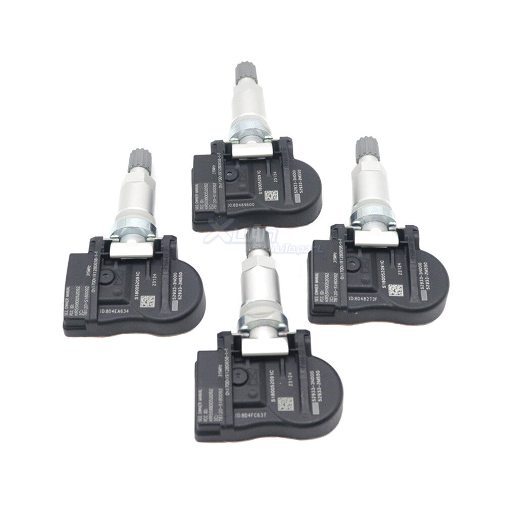 Tire Pressure Sensor (TPMS) 4-piece kit suitable for Hyundai Accent and for Kia Cadenza 52933-3N000