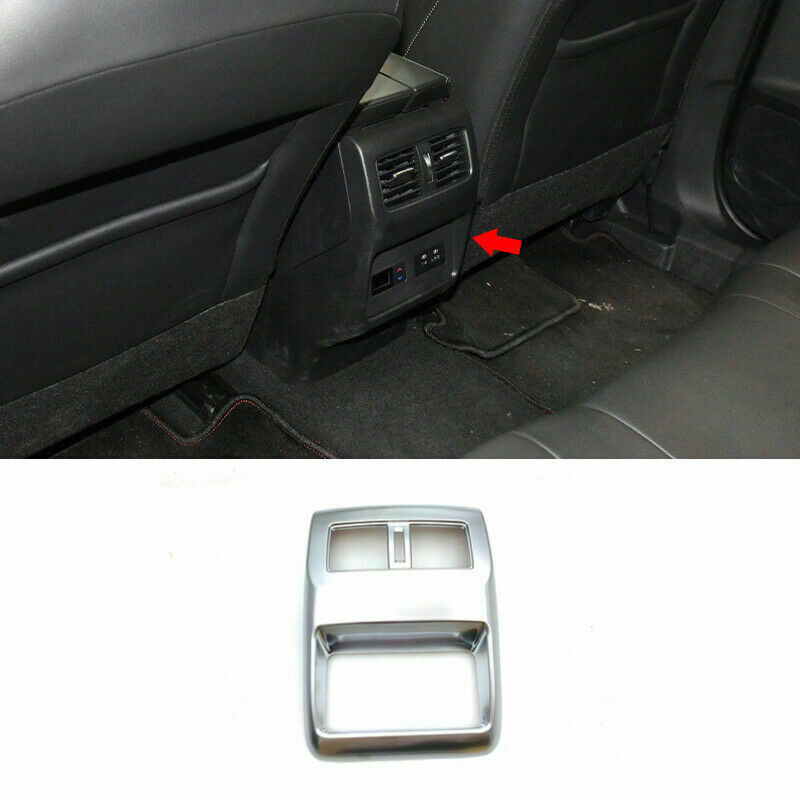 for Nissan Rogue X-Trail 2021-2023 Matte Rear Air Vent Outlet Panel Frame Trim