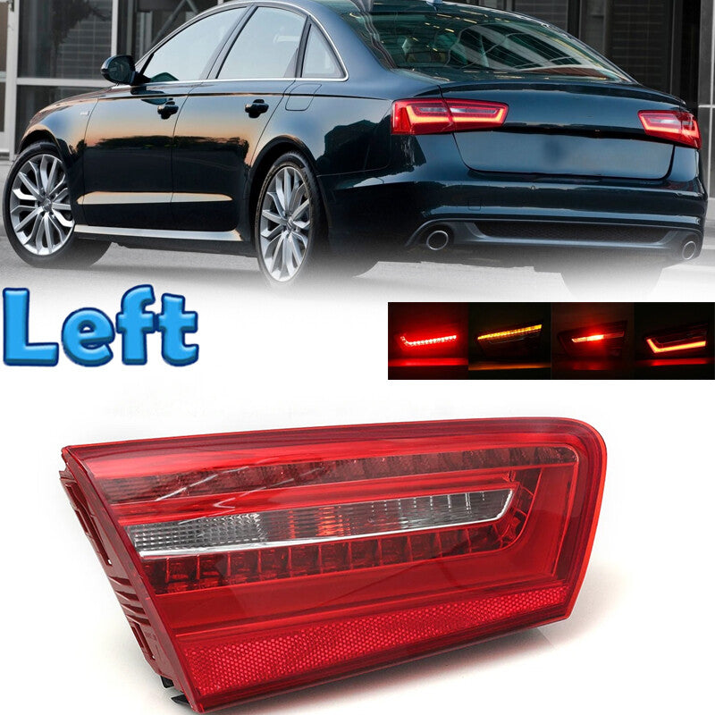 Left LED Rear Inner Tail Lamp Warning Light for Audi A6 C7 2010-2016 Driver Side