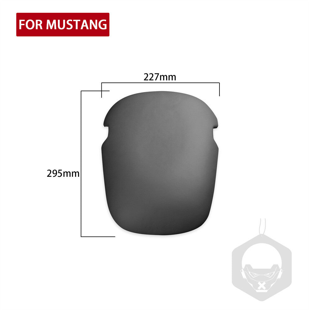 PU Leather Dark Gray Center Console Armrest Box Cover for Ford for Mustang 2015-2023